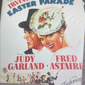 Irving Easter Parade Judy Garland & Fred Astaire Vintage Poster
